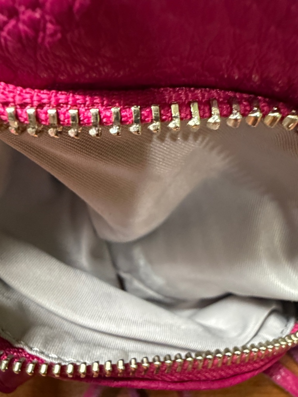 Rebecca Minkoff Magenta Leather Backpack Purse - Picture 8 of 13